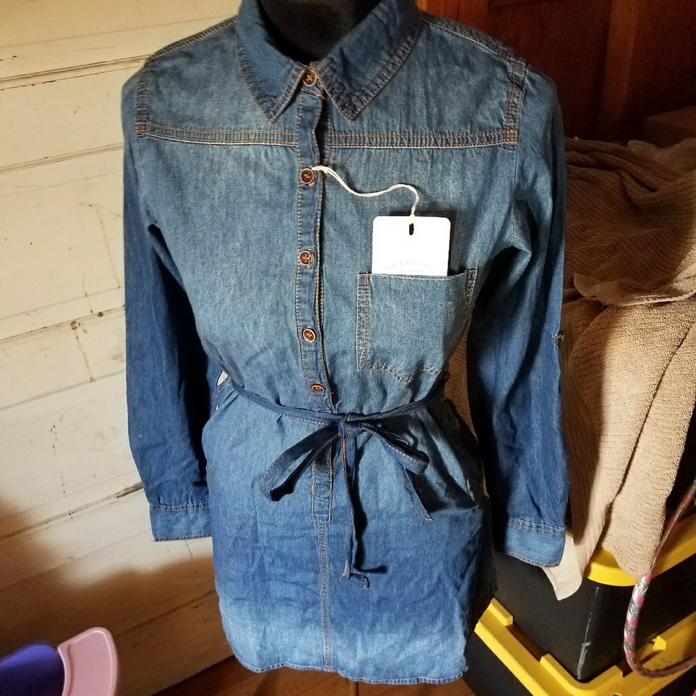 đ New beautiful Blue Denim dress - Picture 7 of 8